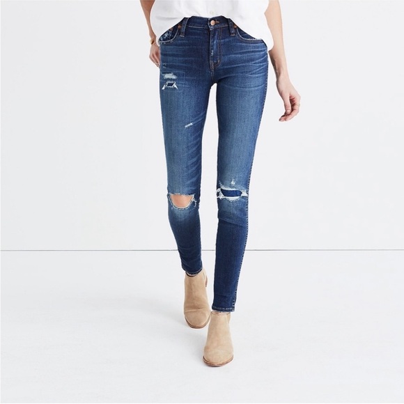 Madewell Denim - MADEWELL Distressed High Riser Skinny Jeans